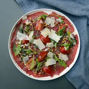 Carpaccio de boeuf à l'italienne