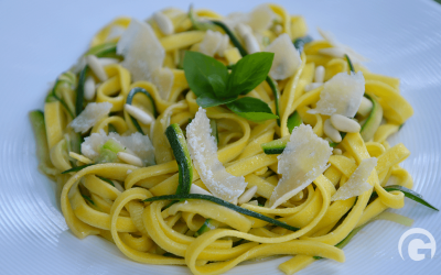 Tagliatelles aux spaghetti de courgettes