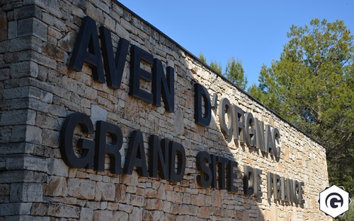 Entrée site de l'Aven d'Orgnac