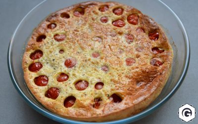 Clafoutis de tomates cerises