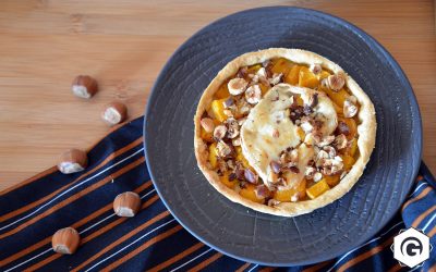 Tarte rustique butternut et fromage de chèvre