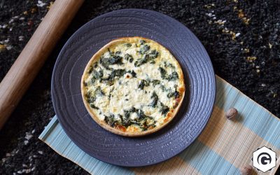 Quiche aux épinards et au chèvre