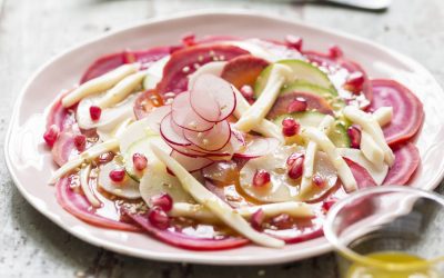 Carpaccio de légumes au Reblochon