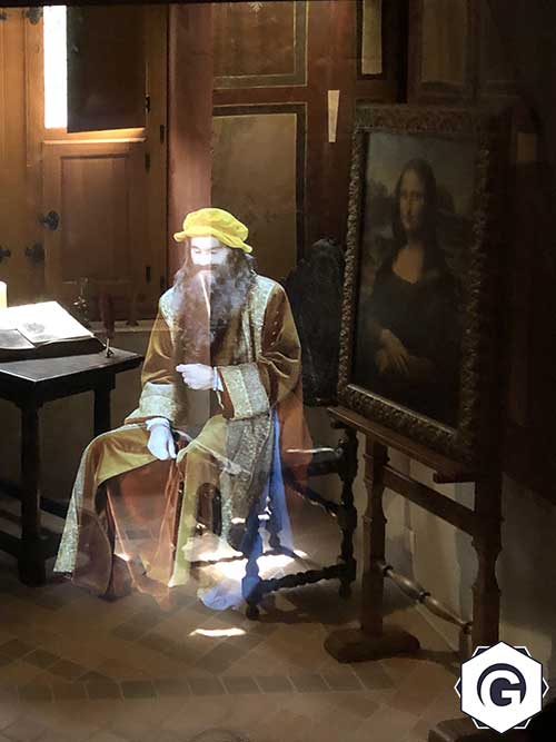 Hologramme Léonard de Vinci