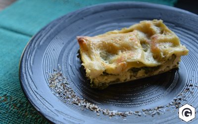 Lasagnes aux épinards et au Morbier