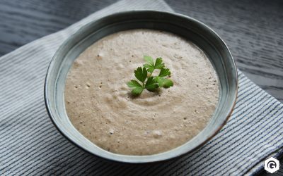 Velouté aux champignons de paris