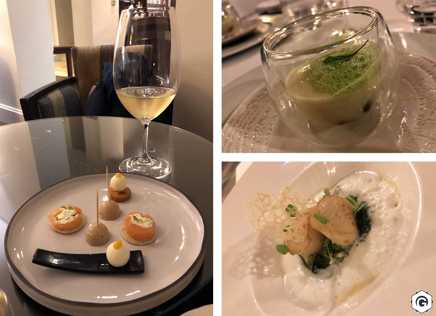 Apéritif, mise en bouche et entrée au restaurant Le Vivarais Apéritif, mise en bouche et entrée au restaurant Le Vivarais