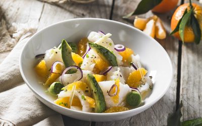 Ceviche de poisson et Clémentine de Corse