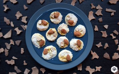 Mendiants au chocolat blanc