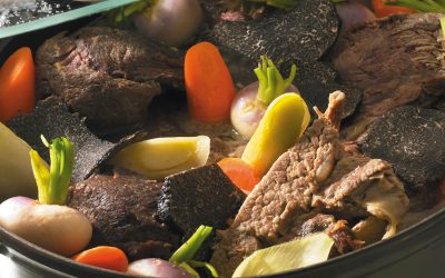 Pot au feu de bœuf de légumes d’autrefois