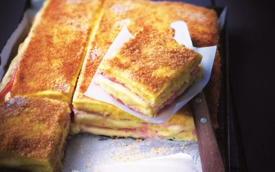 Croque Monsieur de polenta jambon fromage par Eric Frechon