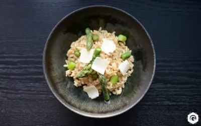 Risotto aux asperges vertes et au parmesan