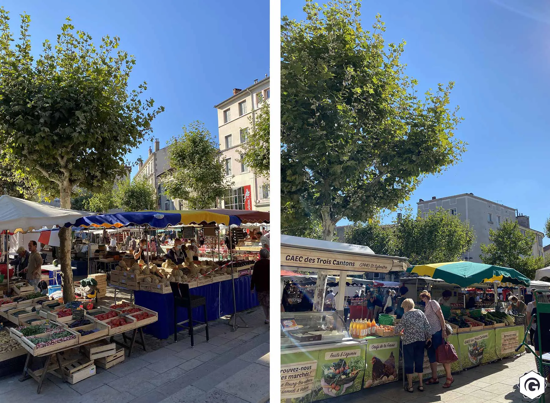 Marché Valence Place des Clercs