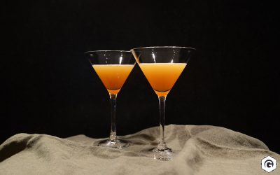Cocktail Downhill Racer (Rhum vieux, Jus d’Ananas et Amaretto)