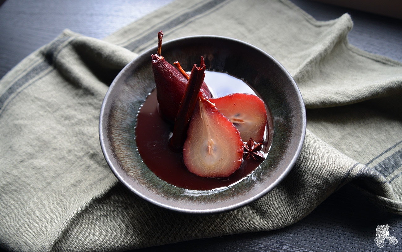 Recette Poire pochée au vin rouge (facile, rapide)