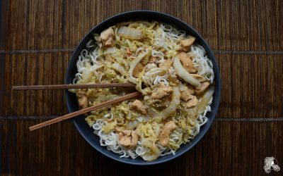 Wok de poulet au chou chinois