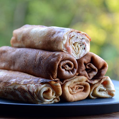 Les crêpes au jambon