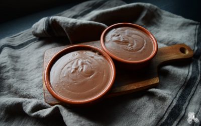 Crème dessert au lait de noisette et chocolat