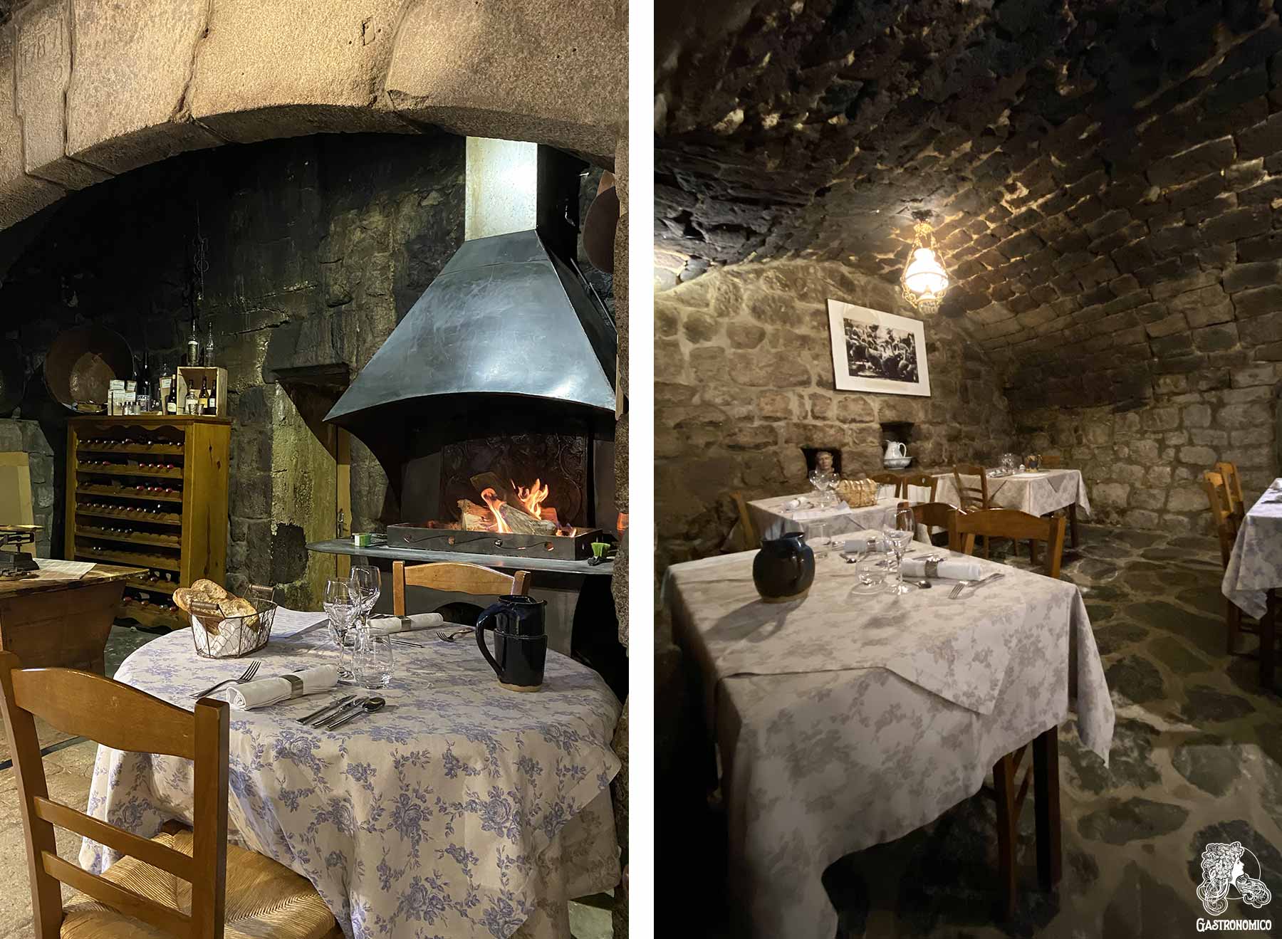 Salle voutée de la Ferme Auberge de la Besse