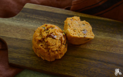 Muffins aux tomates confites cuits à la vapeur