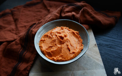 Houmous de poivron et paprika fumé