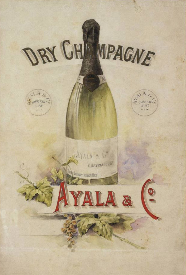 Affiche ancienne Champagne Ayala