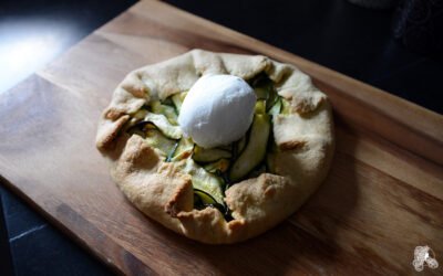 Tarte rustique courgette et burrata