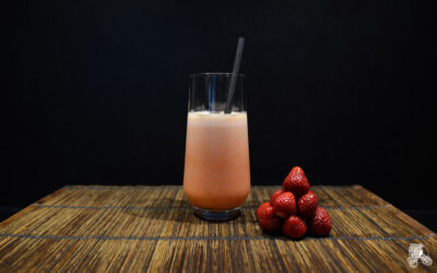 California Smoothie (fraises, jus d’orange, sirop de sucre)