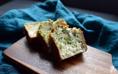 Cake aux petits pois, Feta et menthe